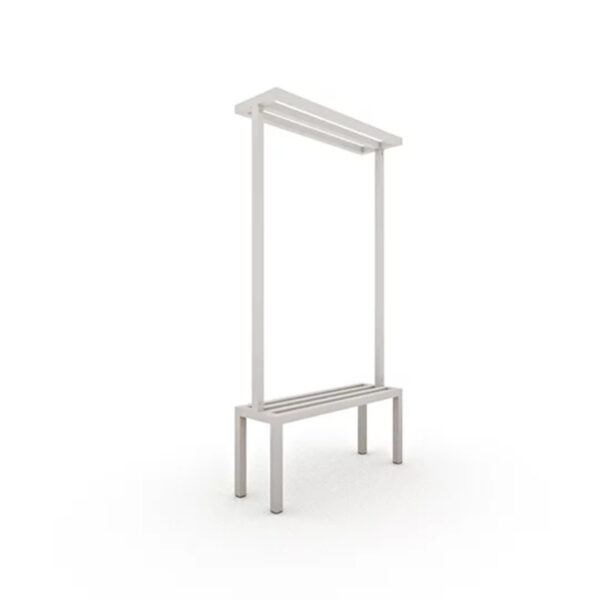 Banco para vestiário de aço com cabideiro - Imagem 9