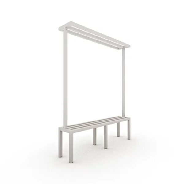 Banco para vestiário de aço com cabideiro - Imagem 5