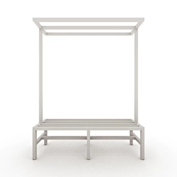 Banco para vestiário de aço com cabideiro - Imagem 8