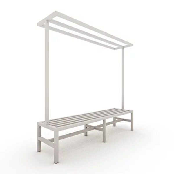 Banco para vestiário de aço com cabideiro - Imagem 3